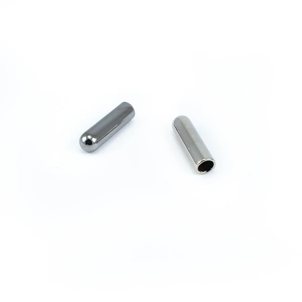 Siyah Bağcık Ucu Metal 5 mm Çap 20 mm Boy E 2092