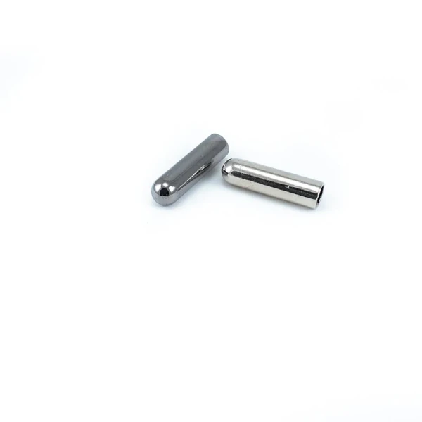 Siyah Bağcık Ucu Metal 5 mm Çap 20 mm Boy E 2092