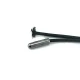 Siyah Bağcık Ucu Metal 5 mm Çap 20 mm Boy E 2092
