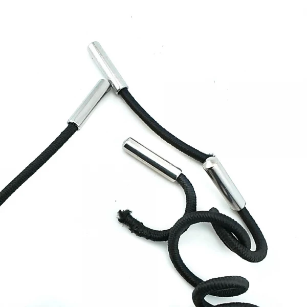 Siyah Bağcık Ucu Metal 5 mm Çap 20 mm Boy E 2092