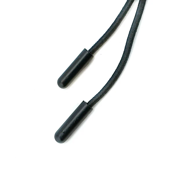Siyah Bağcık Ucu Metal 5 mm Çap 20 mm Boy E 2092