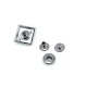 Kare Şekil Çift Renk Mont Çıtçıtı 20 x 20 mm B 67