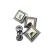 Kare Şekil Çift Renk Mont Çıtçıtı 20 x 20 mm B 67