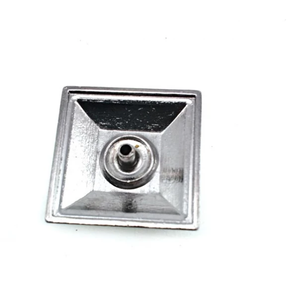 Square Snap Fasteners Button with Pyramid Design 25 x 25 mm B 76