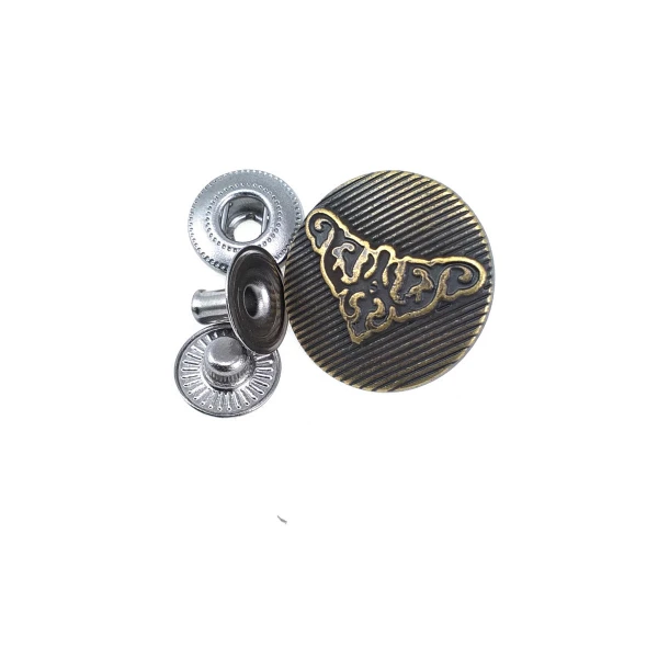 Kaban Çıtçıtı 22 mm - 36 boy Metal Taç Tasarımlı Çıtçıt Düğme E 1140