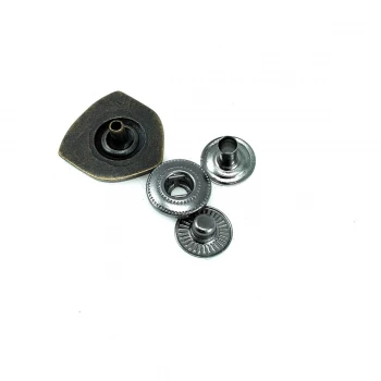 Shield Shape Snap Fasteners Button 20 x 18 mm E 1256