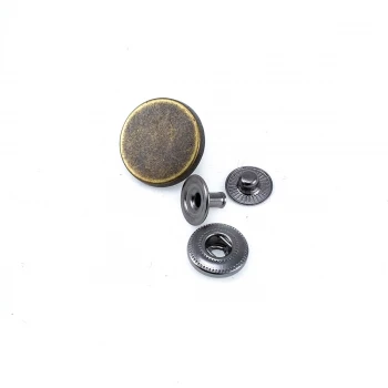Flat Coin Shape Snap Fasteners Button 20 mm 32 L E 1261
