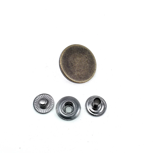 Snap Fasteners Button Striped Design 13 mm 22 L E 1351