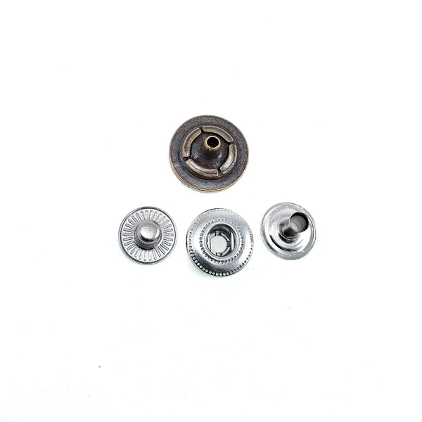 Snap Fasteners Thin Line Pattern Coat Snap Button 15 mm 24 L E 1404