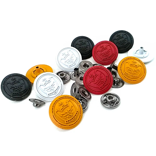 Enamel Snap Fasteners Cup 19 mm 30 L Crown Logo E 1448 Enamel Snap Fasteners Cup 19 mm 30 L Crown Logo E 1448