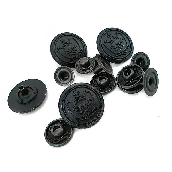 Enamel Snap Fasteners Cup 19 mm 30 L  Crown Logo E 1448