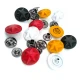 Metal Yıldız Tasarımlı Çıt çıt Düğme Mat Boya 17 mm - 27 boy E 1482 MN
