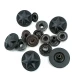 Metal Yıldız Tasarımlı Çıt çıt Düğme Mat Boya 17 mm - 27 boy E 1482 MN