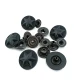 Metal Yıldız Tasarımlı Çıt çıt Düğme Mat Boya 17 mm - 27 boy E 1482 MN