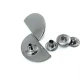 Yarım Daire Şekil Dış Giyim Çıtçıtı 30 x 17 mm E 1579