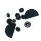 Yarım Daire Şekil Dış Giyim Çıtçıtı 30 x 17 mm E 1579