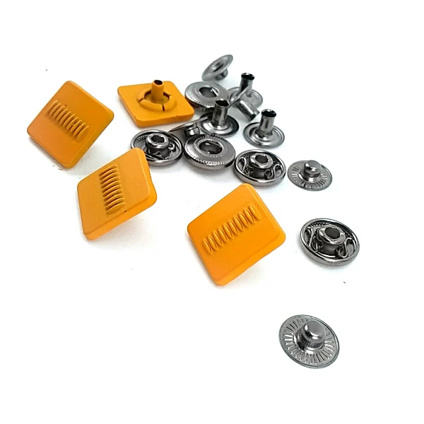 Çıtçıt Düğme Kare Şekil Siyah 15 x 15 mm E 170 MC