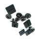 Çıtçıt Düğme Kare Şekil Siyah 15 x 15 mm E 170 MC