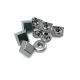 11 x 11 mm square shape metal snap button