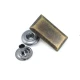 Coat Snap Fasteners Button Rectangle Design 23 x 12 mm E 174 Coat Snap Fasteners Button Rectangle Design 23 x 12 mm E 174