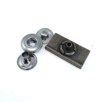 Coat Snap Fasteners Button Rectangle Design 23 x 12 mm E 174