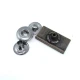 Coat Snap Fasteners Button Rectangle Design 23 x 12 mm E 174