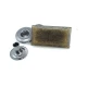 Coat Snap Fasteners Button Rectangle Design 23 x 12 mm E 174