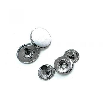 Flat Coin Shape Snap Fasteners Button 15 mm - 24 L E 1784