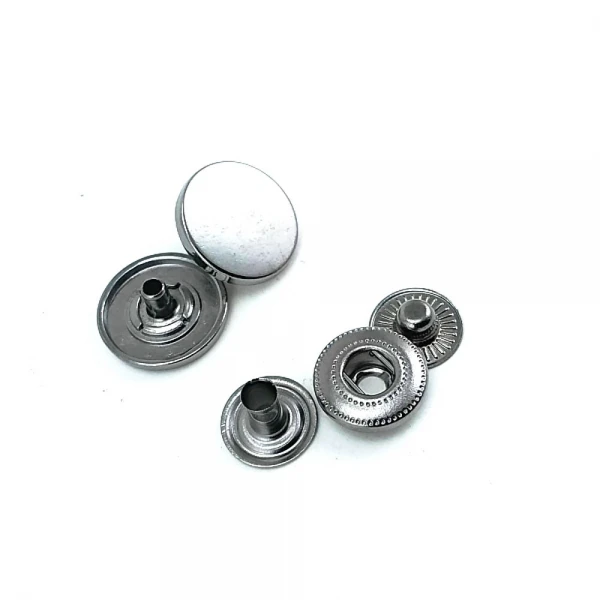 Flat Coin Shape Snap Fasteners Button 15 mm - 24 L E 1784