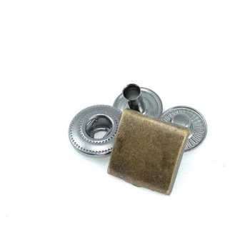 Coat Snap Fasteners  Square Snap Button 13 x 13 mm E 182