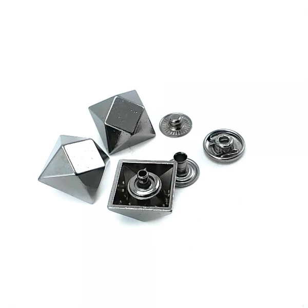 Square Shape Snap Fasteners Button 16 x 16 mm E 1897