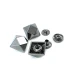 Square Shape Snap Fasteners Button 16 x 16 mm E 1897