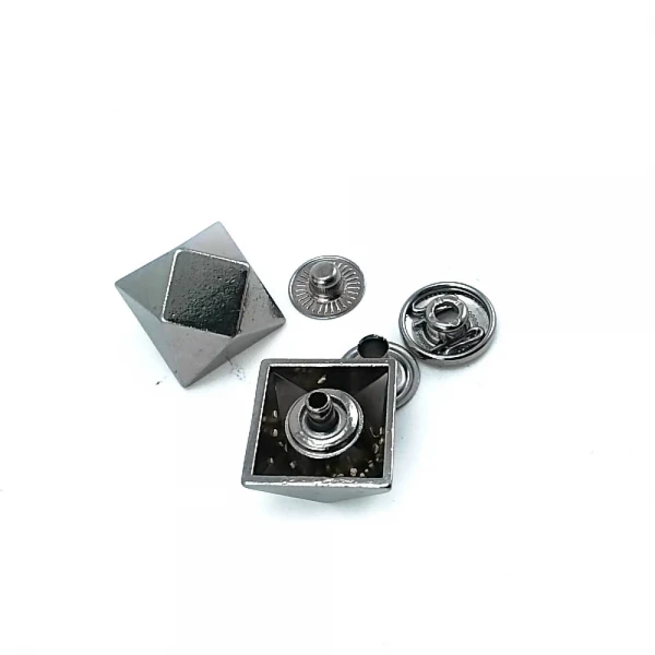 Square Shape Snap Fasteners Button 16 x 16 mm E 1897