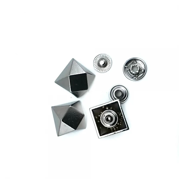 Square Shape Snap Fasteners Button 16 x 16 mm E 1897