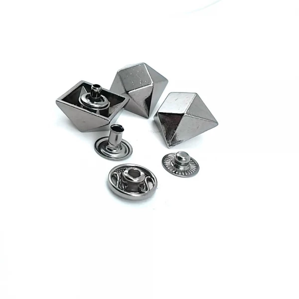Square Shape Snap Fasteners Button 16 x 16 mm E 1897