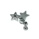 Star Shaped Snap Fasteners Button 24 mm - 38 L E 1903