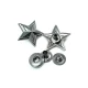Star Shaped Snap Fasteners Button 20 mm - 32 L E 1904 Star Shaped Snap Fasteners Button 20 mm - 32 L E 1904