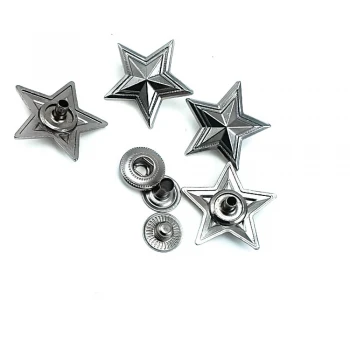 Star Shaped Snap Fasteners Button 20 mm - 32 L E 1904