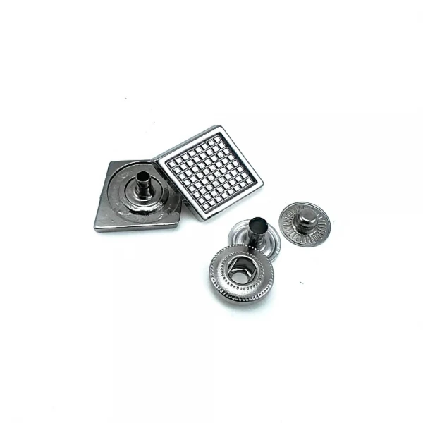 Aesthetic Coat Snap Fasteners Button 16 x 16 mm E 1947