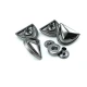 Zamak Snap Fasteners Button Eyelet Design 17 x 22 mm E 1969 Zamak Snap Fasteners Button Eyelet Design 17 x 22 mm E 1969