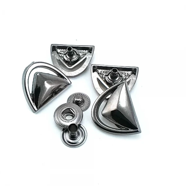 Zamak Snap Fasteners Button Eyelet Design 17 x 22 mm E 1969