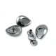 Enamel Snap Button 24 x 20 mm Drop Design E 2018 Enamel Snap Button 24 x 20 mm Drop Design E 2018