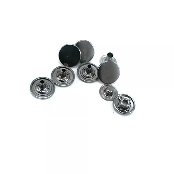 Flat Coin Shape Snap Fasteners Button 13 mm - 22 L E 2040