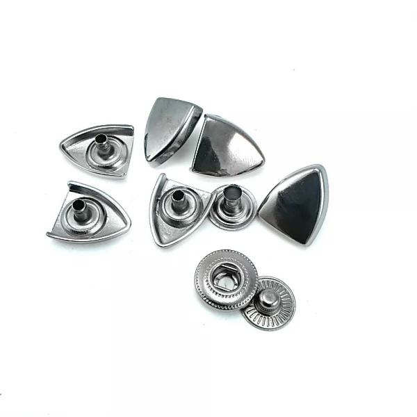 Snap Fastener Button Shield Design 15 x 13 mm E 2064 Snap Fastener Button Shield Design 15 x 13 mm E 2064