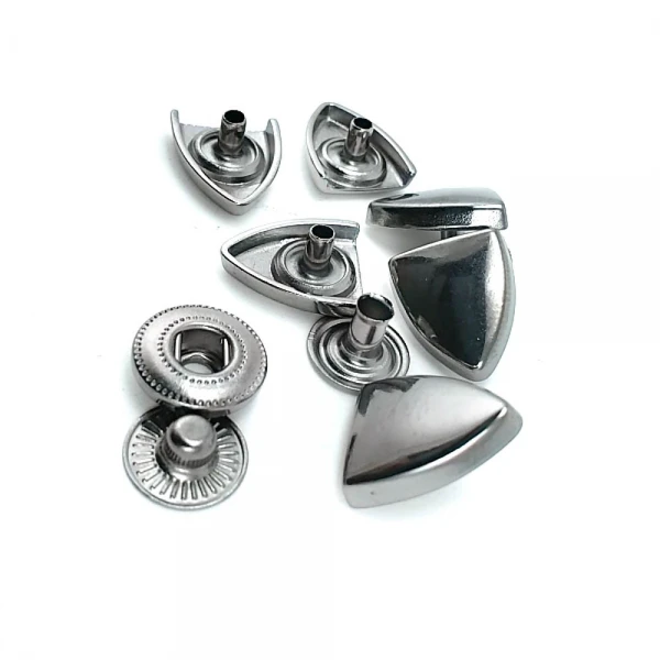 Snap Fastener Button Shield Design 15 x 13 mm E 2064
