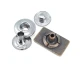 Zamak Snap Fasteners Button Rectangular Shape 17 x 8 mm E 220