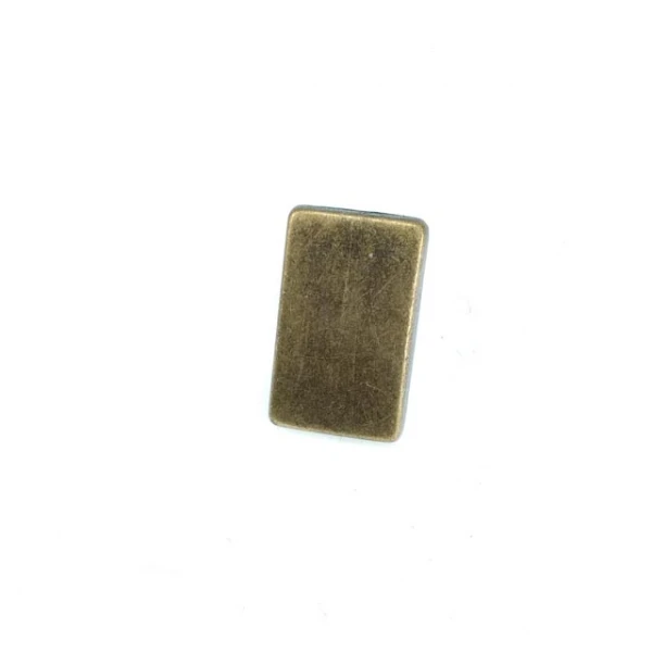 Zamak Snap Fasteners Button Rectangular Shape 17 x 8 mm E 220