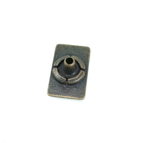 Zamak Snap Fasteners Button Rectangular Shape 17 x 8 mm E 220