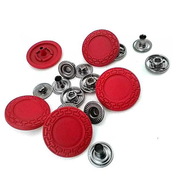 Mineli Çıtçıt Metal Düğme 22 mm - 36 boy Ceket ve Mont Düğmesi E 421