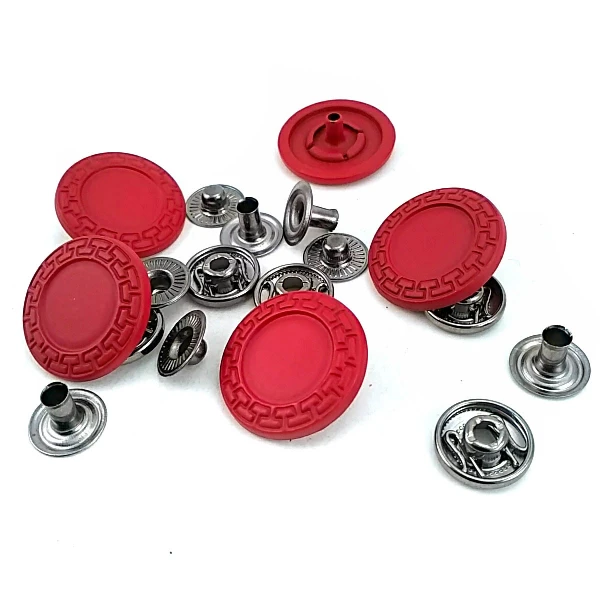 Mineli Çıtçıt Metal Düğme 22 mm - 36 boy Ceket ve Mont Düğmesi E 421